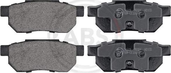 A.B.S. 36619 - Brake Pad Set, disc brake parts5.com