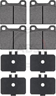 A.B.S. 36009 - Brake Pad Set, disc brake parts5.com