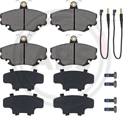 A.B.S. 36881 - Zestaw klocków hamulcowych, hamulce tarczowe parts5.com