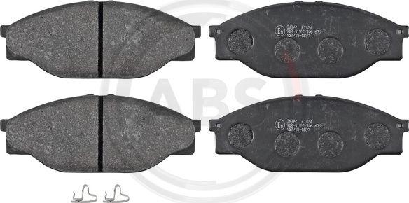 A.B.S. 36761 - Sada brzdových destiček, kotoučová brzda parts5.com