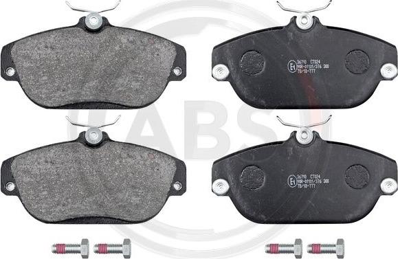 A.B.S. 36710 - Set placute frana,frana disc parts5.com