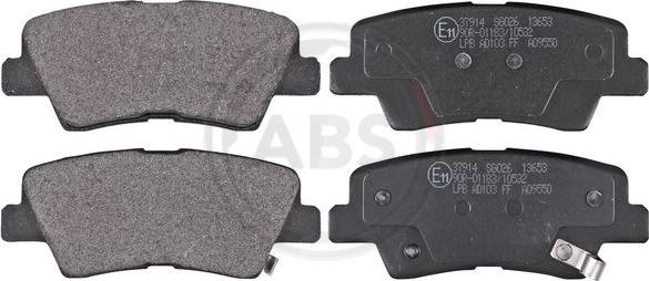 A.B.S. 37914 - Sada brzdových destiček, kotoučová brzda parts5.com