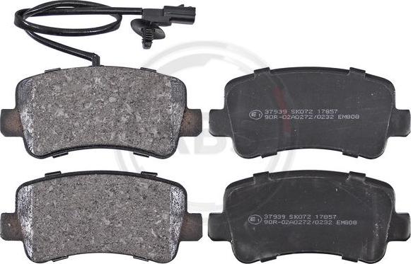 A.B.S. 37939 - Brake Pad Set, disc brake parts5.com