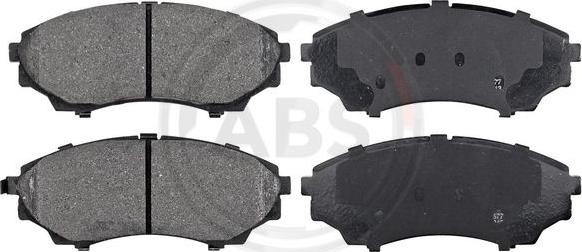 A.B.S. 37540 - Brake Pad Set, disc brake parts5.com