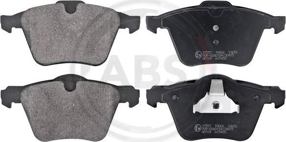 A.B.S. 37557 - Fékbetétkészlet, tárcsafék parts5.com