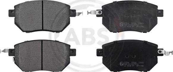 A.B.S. 37504 - Brake Pad Set, disc brake parts5.com