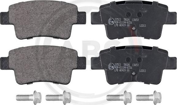 A.B.S. 37513 - Brake Pad Set, disc brake parts5.com