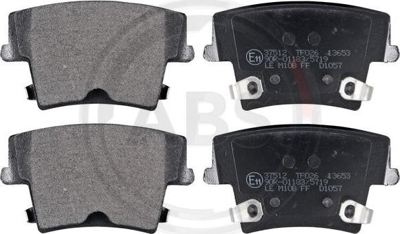 A.B.S. 37512 - Brake Pad Set, disc brake parts5.com