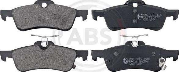 A.B.S. 37579 - Fékbetétkészlet, tárcsafék parts5.com