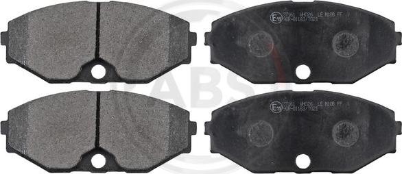 A.B.S. 37161 - Brake Pad Set, disc brake parts5.com