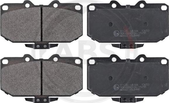 A.B.S. 37128 - Komplet pločica, disk-kočnica parts5.com