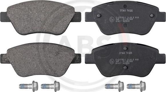 A.B.S. 37360 - Set placute frana,frana disc parts5.com