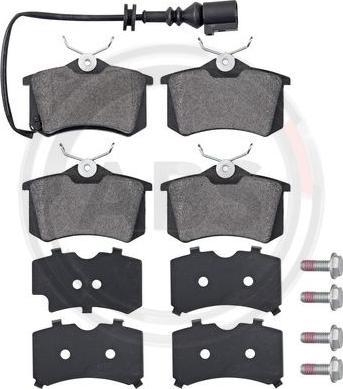 A.B.S. 37334 - Kit de plaquettes de frein, frein à disque parts5.com