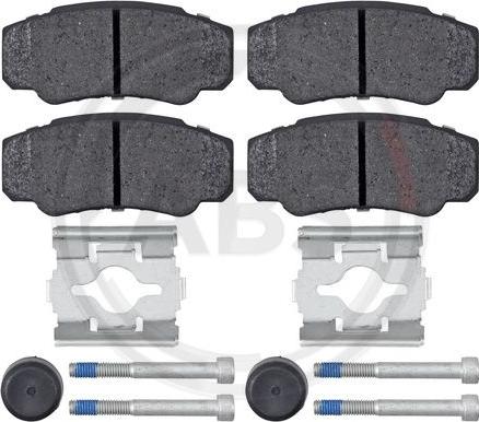 A.B.S. 37333 - Komplet pločica, disk-kočnica parts5.com