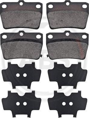 A.B.S. 37227 - Set placute frana,frana disc parts5.com