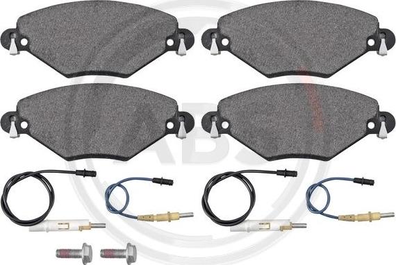 A.B.S. 37277 - Zestaw klocków hamulcowych, hamulce tarczowe parts5.com