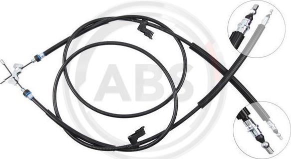 A.B.S. K19076 - Cable de accionamiento, freno de estacionamiento parts5.com