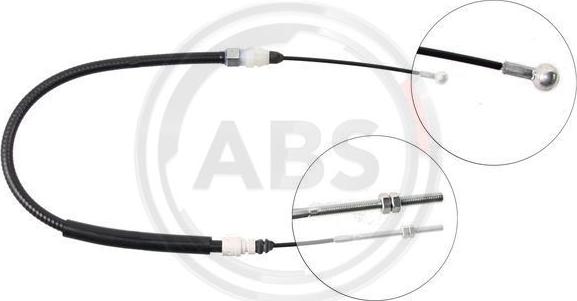 A.B.S. K19728 - Cable, parking brake parts5.com