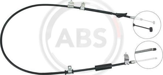 A.B.S. K15687 - Cable de accionamiento, freno de estacionamiento parts5.com