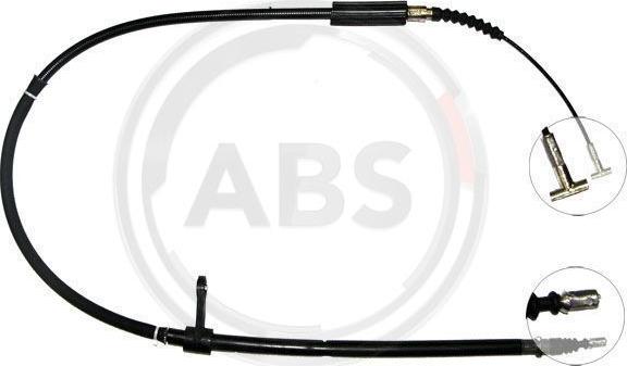 A.B.S. K13187 - Cablu, frana de parcare parts5.com