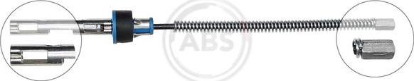 A.B.S. K13852 - Żażné lanko parkovacej brzdy parts5.com