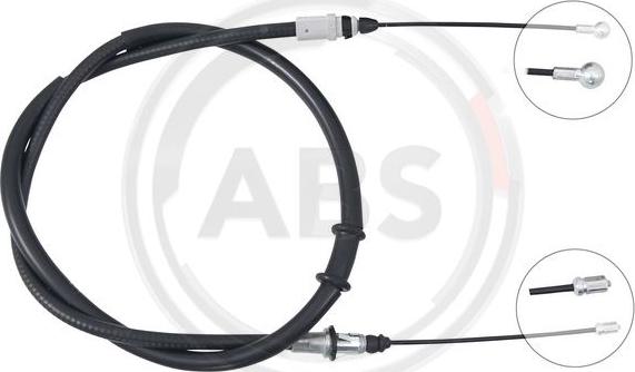 A.B.S. K17593 - Cable de accionamiento, freno de estacionamiento parts5.com