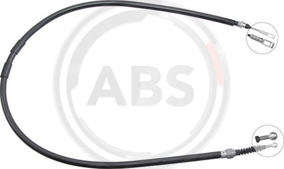 A.B.S. K17556 - Čelično uže, parkirna kočnica parts5.com