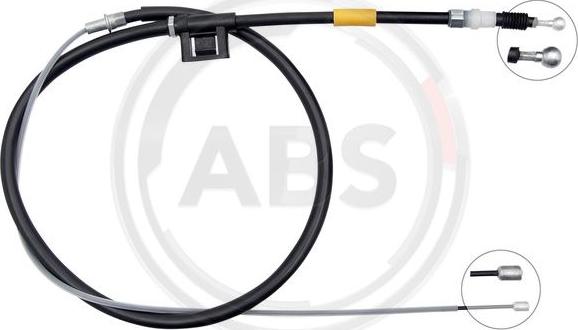 A.B.S. K17266 - Cable de accionamiento, freno de estacionamiento parts5.com