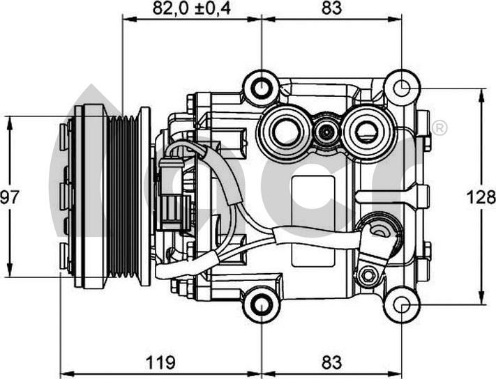 ACR 135104 - Compressor, air conditioning parts5.com