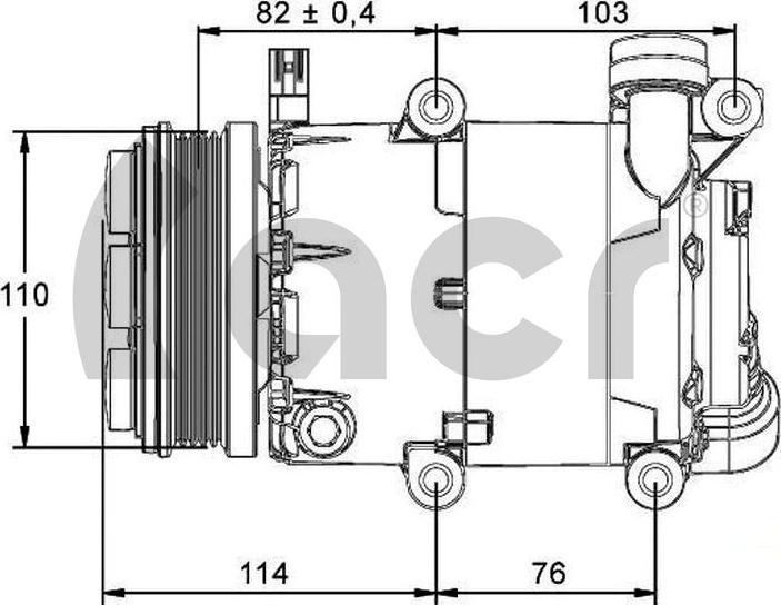 ACR 135135 - Compressor, air conditioning parts5.com