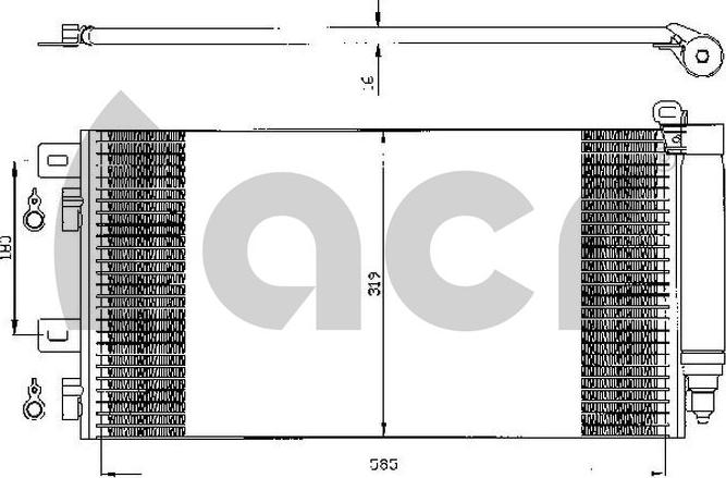 ACR 300526 - Condenser, air conditioning parts5.com