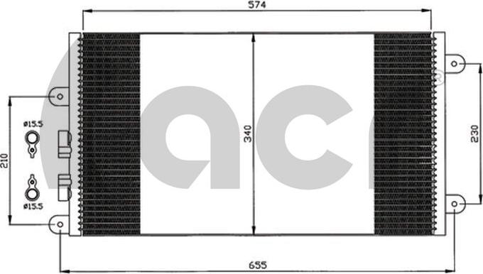 ACR 300571 - Condenser, air conditioning parts5.com
