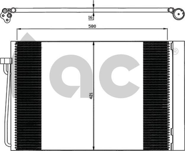 ACR 300572 - Condenser, air conditioning parts5.com