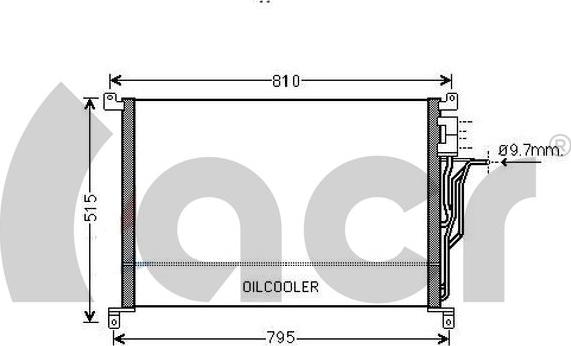ACR 300637 - Condenser, air conditioning parts5.com