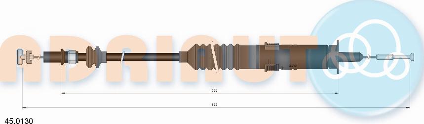Adriauto 45.0130 - Cablu ambreiaj parts5.com