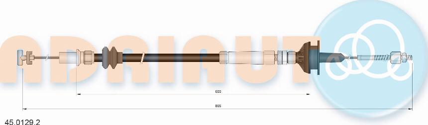 Adriauto 45.0129.2 - Cablu ambreiaj parts5.com