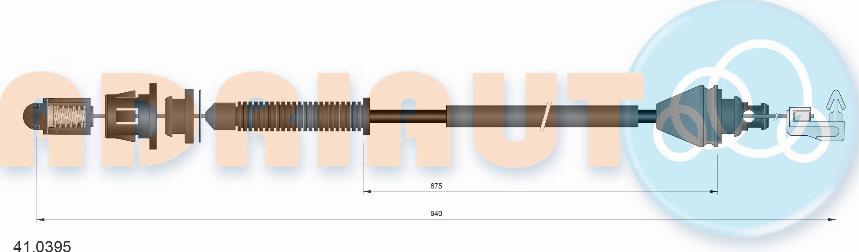 Adriauto 410395 - Kaasuvaijeri parts5.com