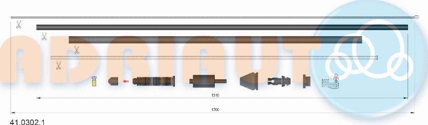 Adriauto 41.0302.1 - Gaszug parts5.com