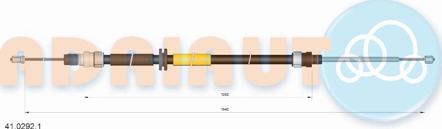 Adriauto 41.0292.1 - Cable, parking brake parts5.com