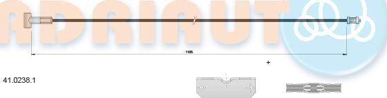 Adriauto 41.0238.1 - Cablu, frana de parcare parts5.com