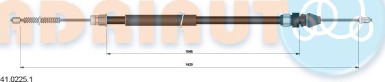 Adriauto 41.0225.1 - Tross,seisupidur parts5.com