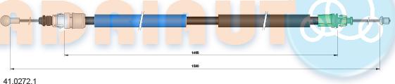 Adriauto 41.0272.1 - Seilzug, Feststellbremse parts5.com