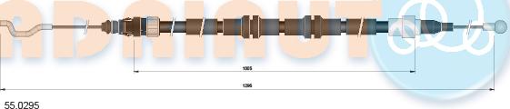 Adriauto 55.0295 - Cablu, frana de parcare parts5.com