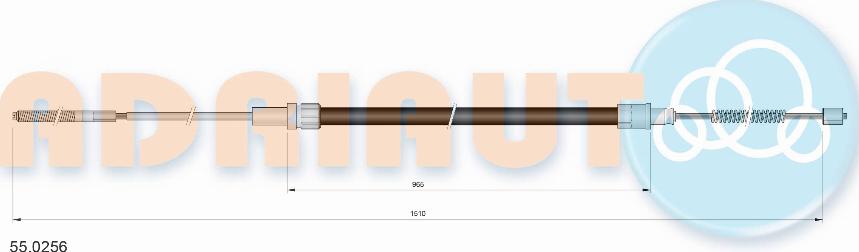 Adriauto 55.0256 - Cable, parking brake parts5.com