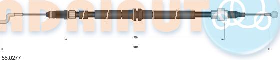 Adriauto 55.0277 - Cięgło, hamulec postojowy parts5.com