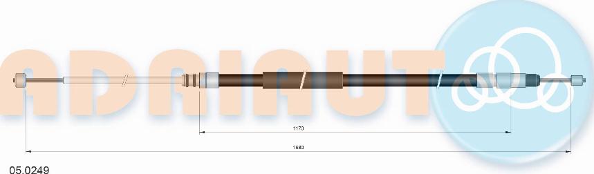 Adriauto 05.0249 - Tross,seisupidur parts5.com