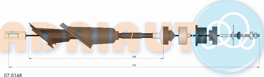 Adriauto 07.0148 - Clutch Cable parts5.com