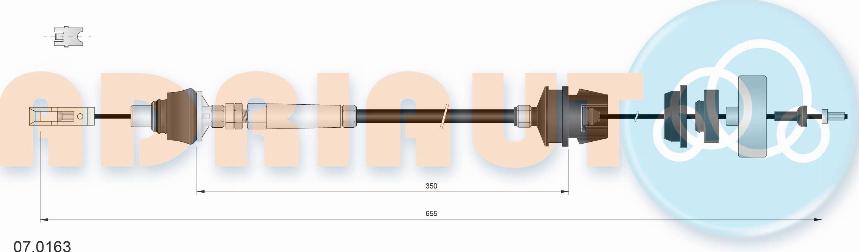 Adriauto 07.0163 - Tel halat, debriyaj kumandası parts5.com