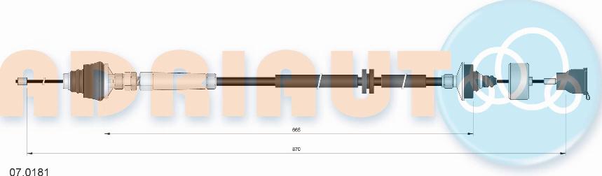 Adriauto 07.0181 - Clutch Cable parts5.com