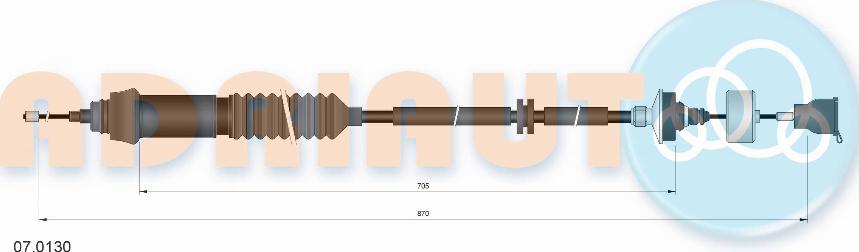 Adriauto 07.0130 - Clutch Cable parts5.com